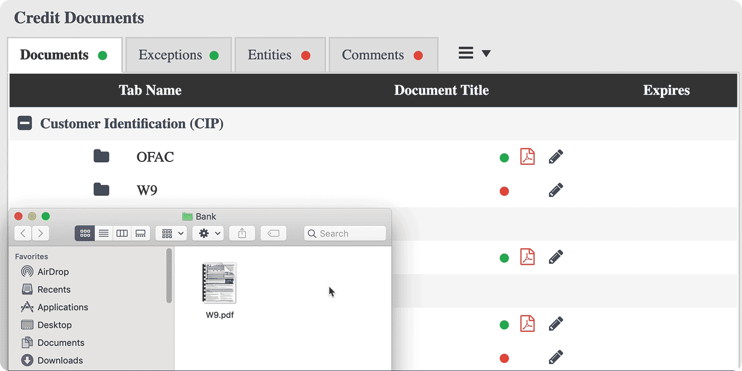 Selecting Customer Exceptions to Track